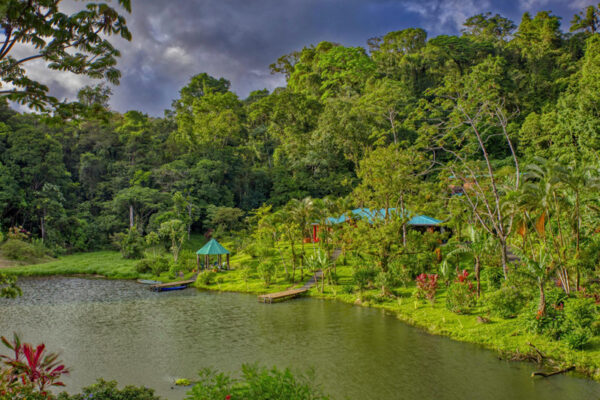 Arenal Costa Rica Hotel Docks in lake with Home