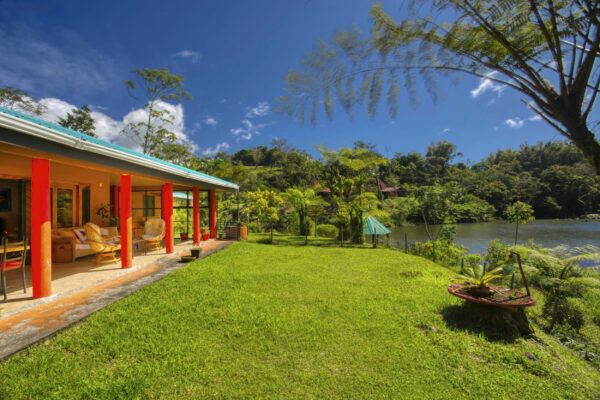 
The backyard and the lake exemplifies the true Costa Rica dream lifestyle